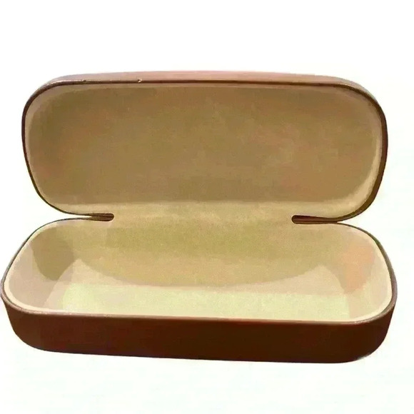 Longchamp Sunglasses Case Only Clamshell Brown Hardcase Large - Picture 2 of 2